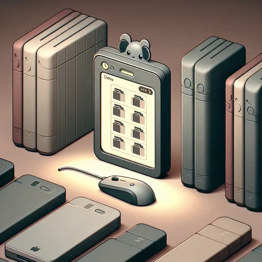 Why are some external hard drives equipped with e-ink displays?